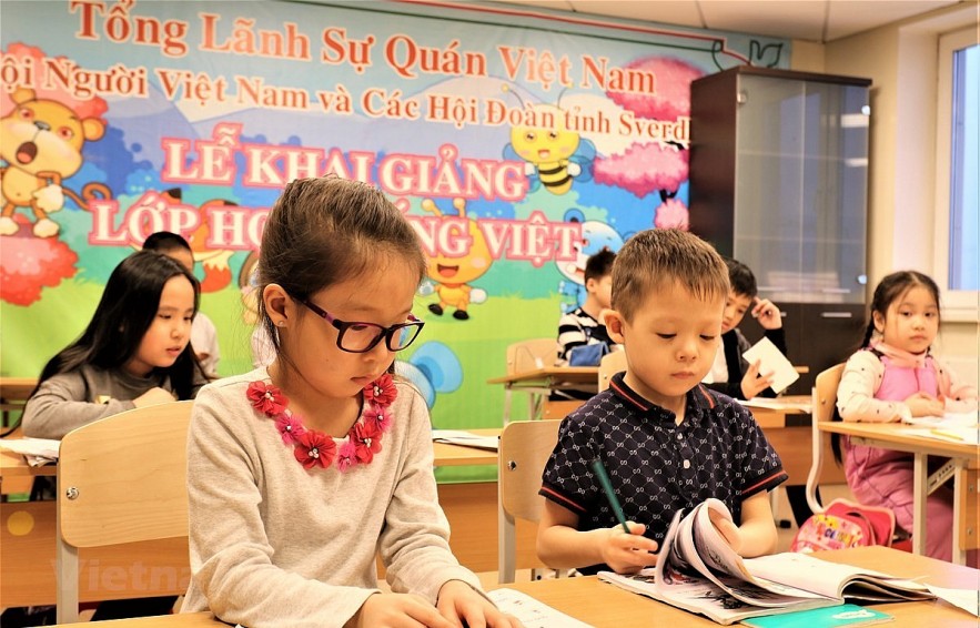 A Vietnamese class in Ekaterinburg, Russia. Photo: VNA