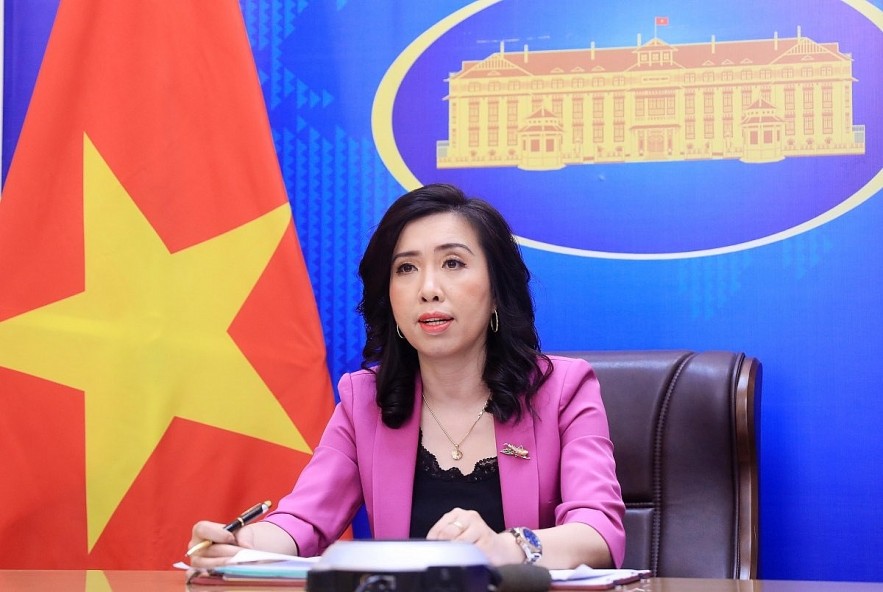 Spokeswoman for the Ministry of Foreign Affairs Le Thi Thu Hang. Photo: VOV