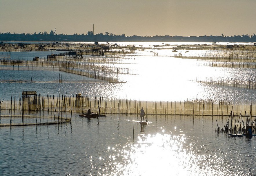 Beautiful Sunrise on Chuon Lagoon, Hue