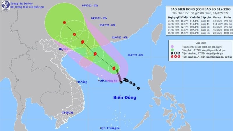 Vietnam News Today (Jul. 2): Tropical Storm Chaba Picks Up Strength as It Moves Northwest