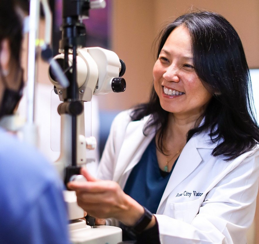 Thuy Tran is the owner of Rose City Vision Care.  Photo: Long story