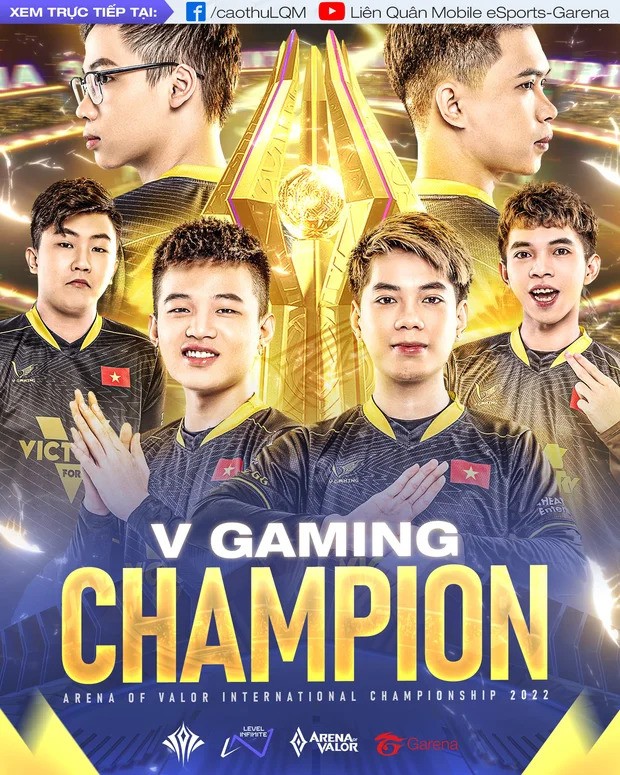 From Zero to Hero: V Gaming is the Winner of Arena of Valor International Championship 2022