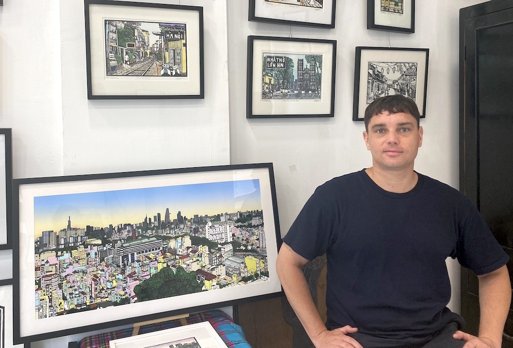 From London to Saigon: Expat Artist Shows His Love for Vietnam in Woodcut Printmaking