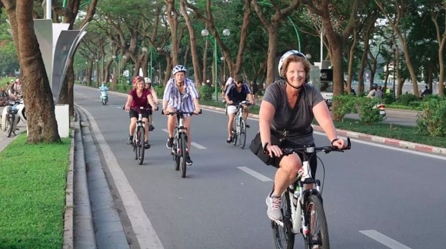 Hanoi is named among top six global cycling destinations. Photo: VOV