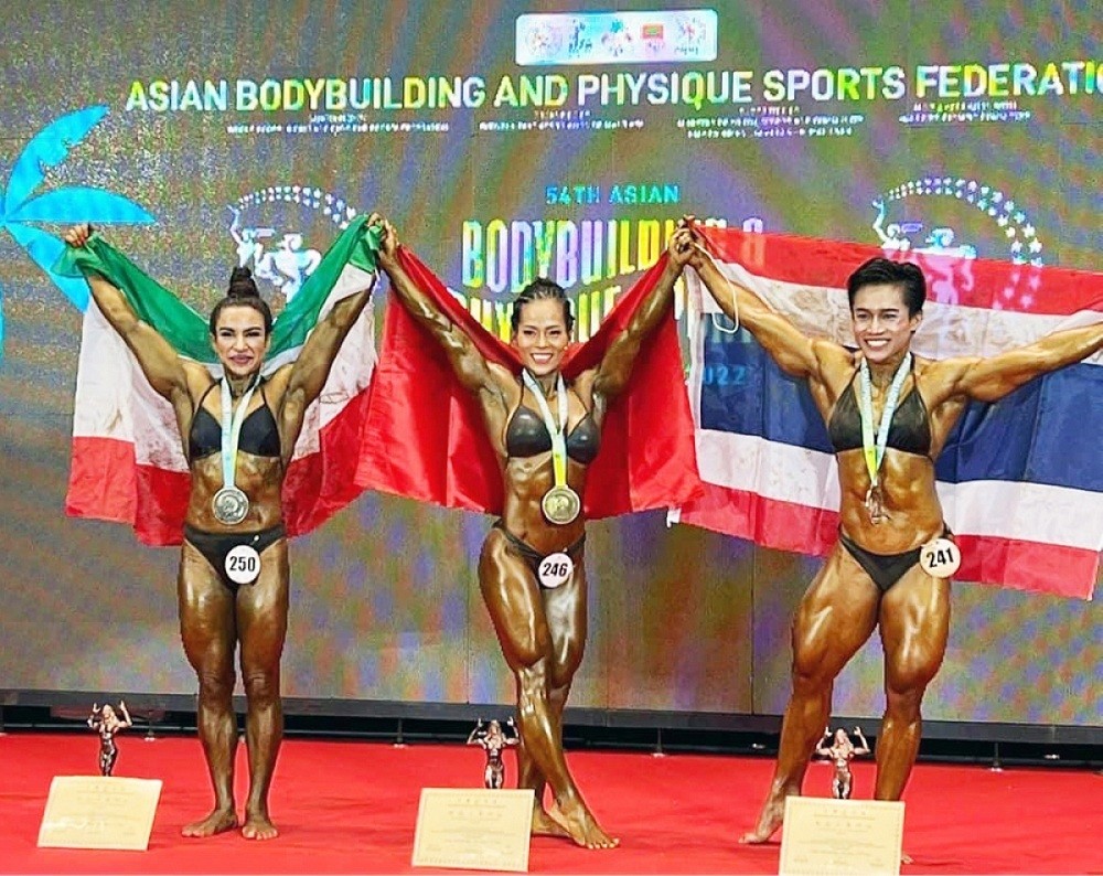 Vietnam Bags 4 Golds at Asian Bodybuilding and Physique Sports Championship 2022