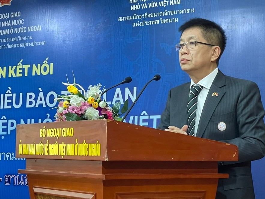 Ho Van Lam, Chairman of Thai-Vietnamese Business Association (BAOTV), owner of VT Namnueng brand present in 50 provinces and cities in Thailand. (Photo: Xuan Hung)