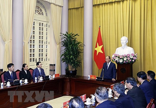 President Nguyen Xuan Phuc Hosts Korea-Vietnam Economic and Cultural Association