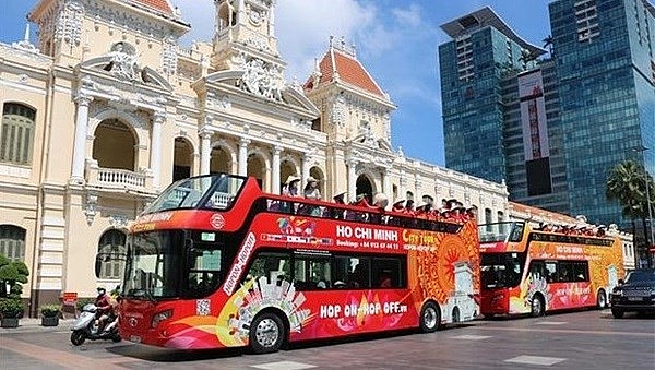 Tourists in Ho Chi Minh City. Photo: VNA