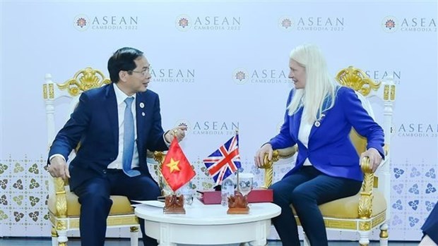 Vietnamese Foreign Minister Meets Foreign Officials on AMM-55 Sidelines