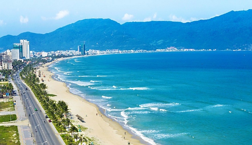 My Khe beach in the central city of Danang. Photo: VOV