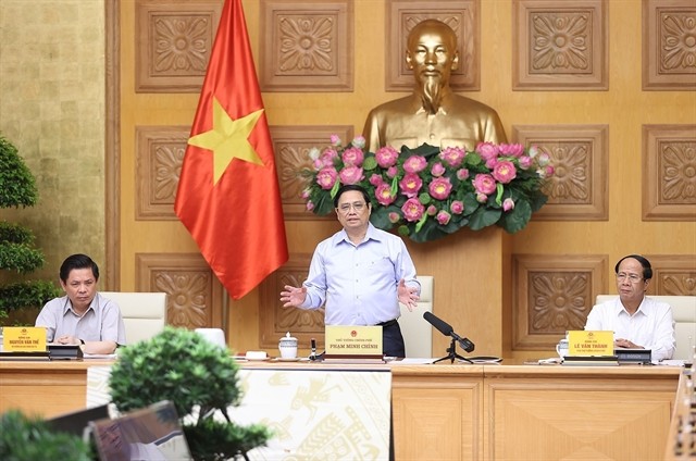 Prime Minister Phạm Minh Chính on Wednesday chaired the steering committee on national key transport infrastructure projects. — VNA/VNS Photo Dương Giang