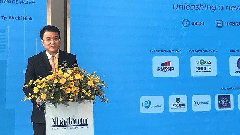 Deputy Minister of Planning and Investment Tran Quoc Phuong speaking at the event. Photo: NDO
