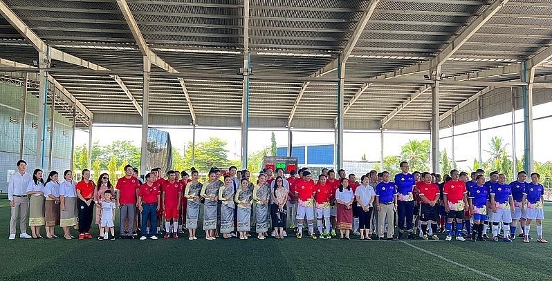 Football Matches Held to Celebrate Year of <a href='https://vietexplorer.com' rel='dofollow'>Vietnam</a>-Laos Friendship and Solidarity