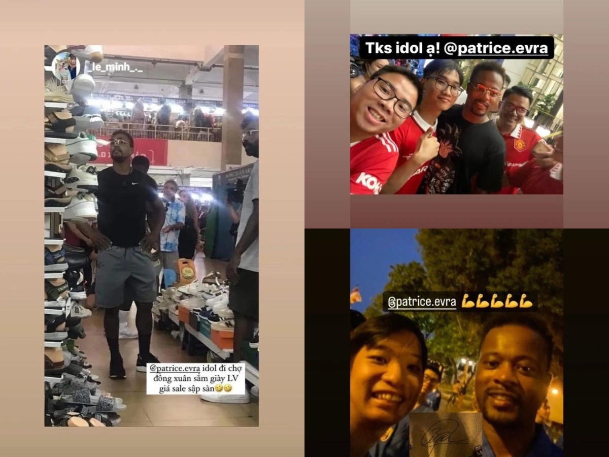 football legend patrice evra visits hanoi