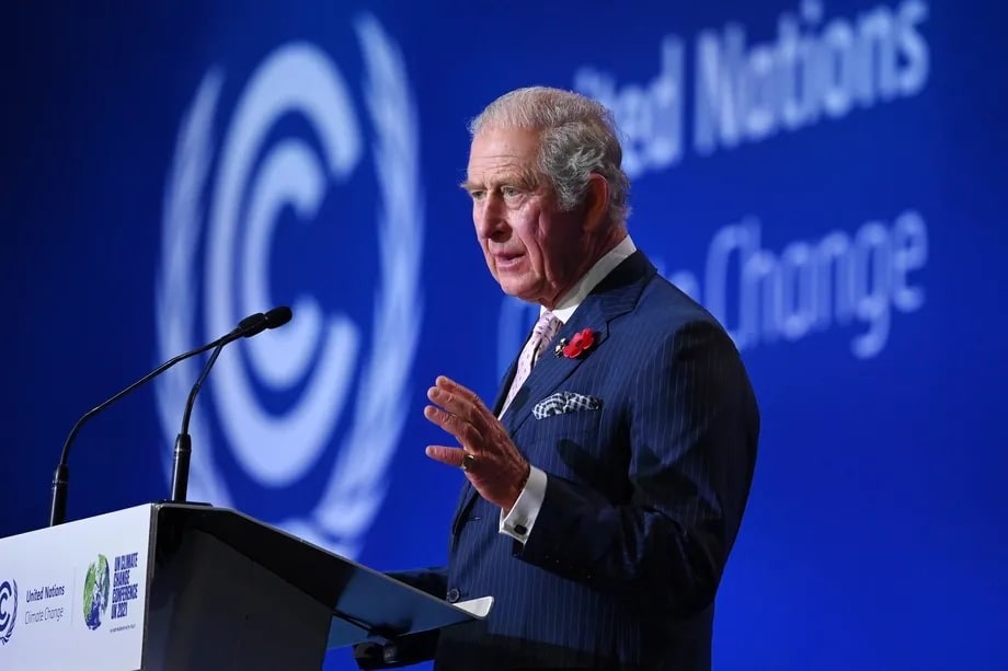 Charles, Prince of Wales, speaks during the opening ceremony of the COP26 climate conference in Glasgow, Scotland, in November 2021. He will now ascend the throne to replace Queen Elizabeth II, who died today. Jeff J Mitchell/Getty Images