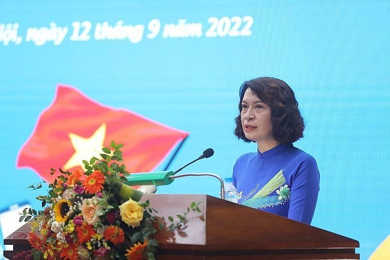 Deputy Minister of Health Nguyen Thi Lien Huong speaks at the event. Photo: MOH