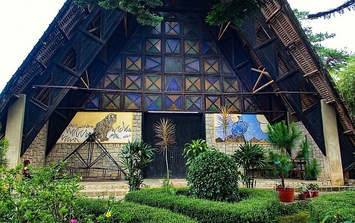 The Wooden Church in Dalat with a Unique Architectural Style