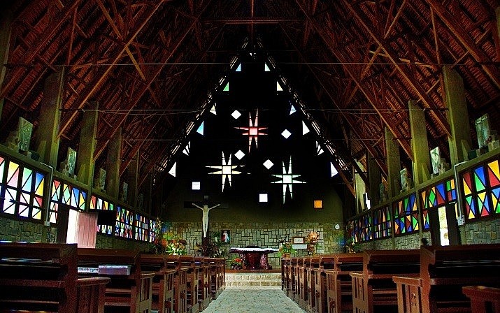 The Wooden Church in Dalat with a Unique Architectural Style