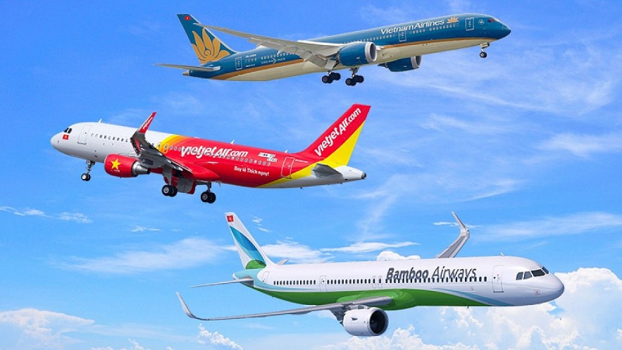  Vietnam Airlines, Vietjet Air, and Bamboo Airways are honoured in different categories by Skytrax. Photo: aivivu.com