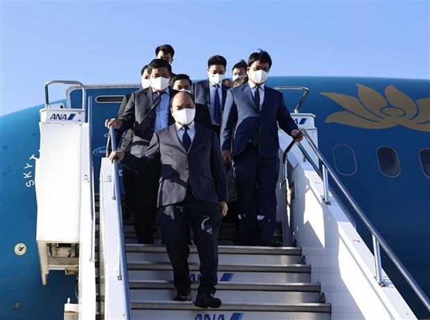 Vietnam's President Arrives in Japan to Attend State Funeral of Late PM Abe
