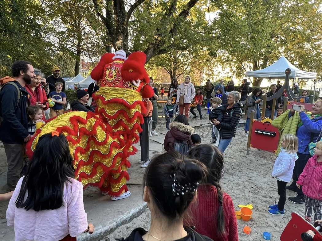 children celebrate mid autumn festival at vietnamese family festival in belgium