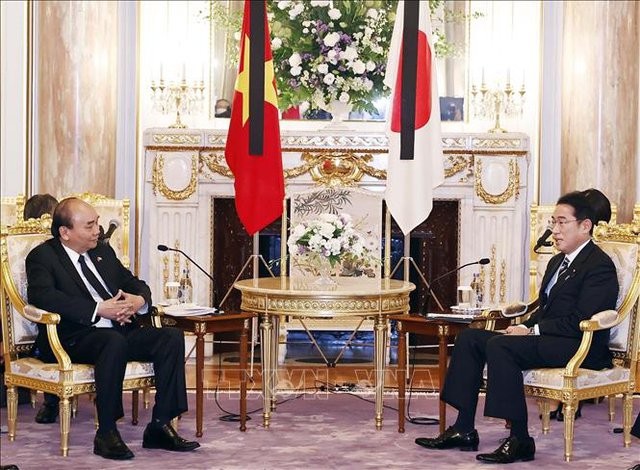 vietnam treasures extensive strategic partnership with japan president
