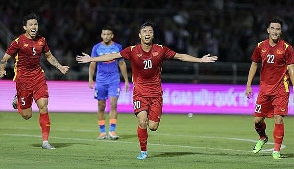 Vietnam has risen to the 96th position in the FIFA rankings. Photo: VNA
