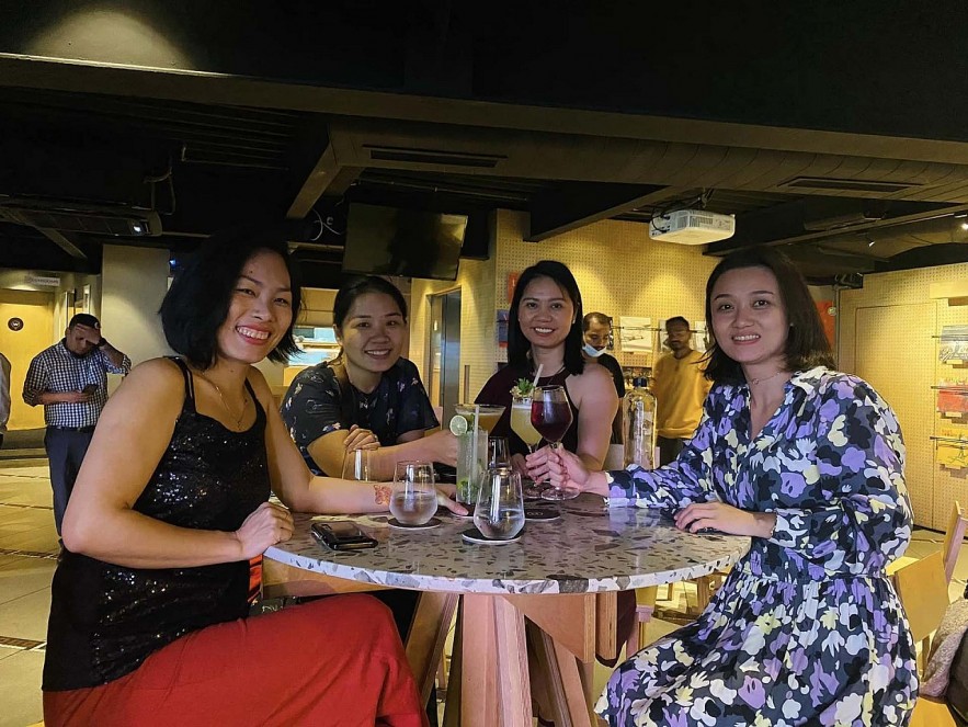 Vietnamese brides in India meet on the occasion of Vietnam's National Day September 2. (Photo: NVCC)