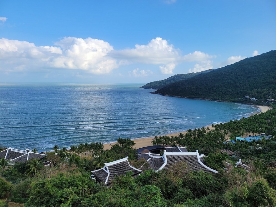 InterContinental Danang is located on Son Tra peninsula overlooking the bay