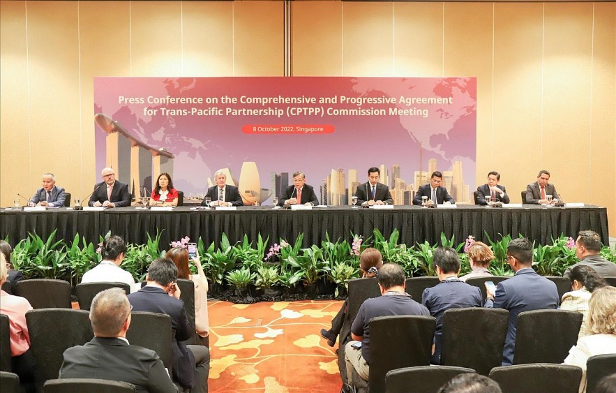 The 6th meeting of the CPTPP Commission in Singapore. Photo: VNA