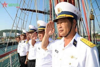 Sailing Ship 286-Le Quy Don Completes Military Diplomatic Mission