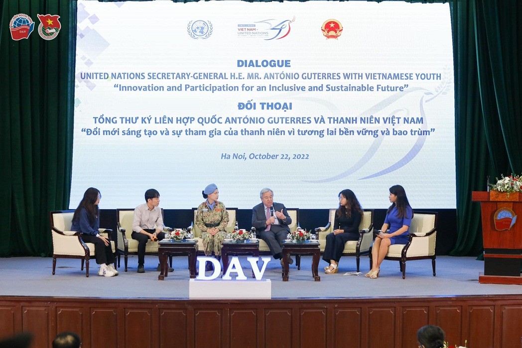 United Nations Secretary - General António Gutteres Dialogue with Vietnamese Youth: Innovation and Participation for an Inclusive and Sustainable Future. Source: DAV
