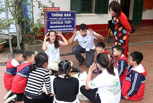 Israel's Volunteer Group Teaches English for Lao Cai's Children