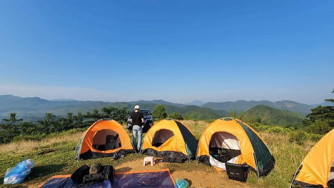 Enjoy The Best Time Camping Overnight On The Majestic Long Coc Tea Hill