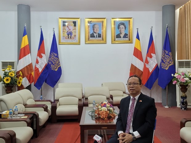 Cambodian Ambassador to Vietnam Chay Navuth. Photo: VNA