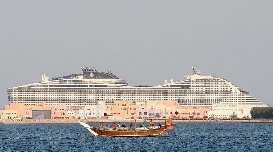 Fans will have the chance to stay on cruise ships in Doha, Qatar.