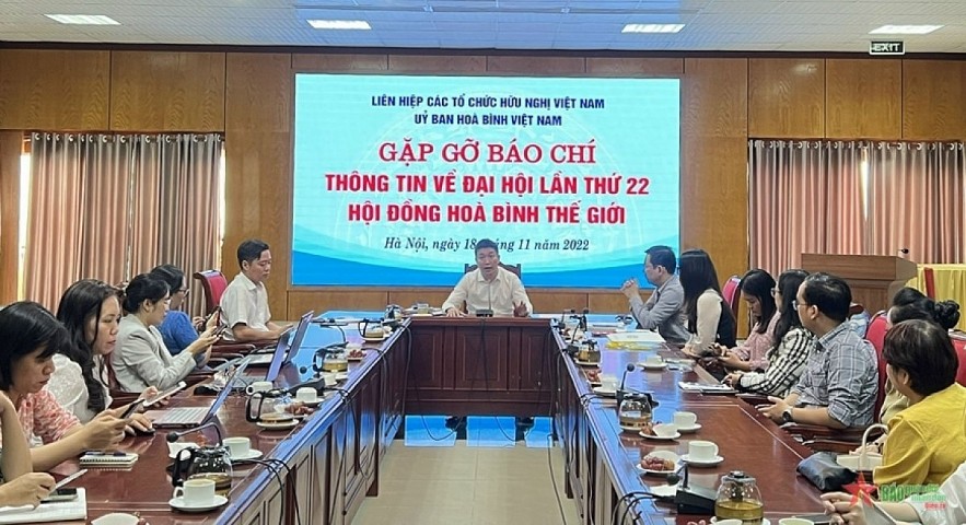 Vice President and Secretary General of the Vietnam Union of Friendship Organisations (VUFO) Phan Anh Son at a press conference announcing the event.