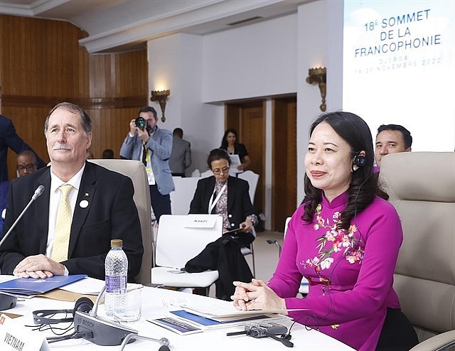 Vice President Võ Thị Ánh Xuân at the summit. — VNA/VNS Photo