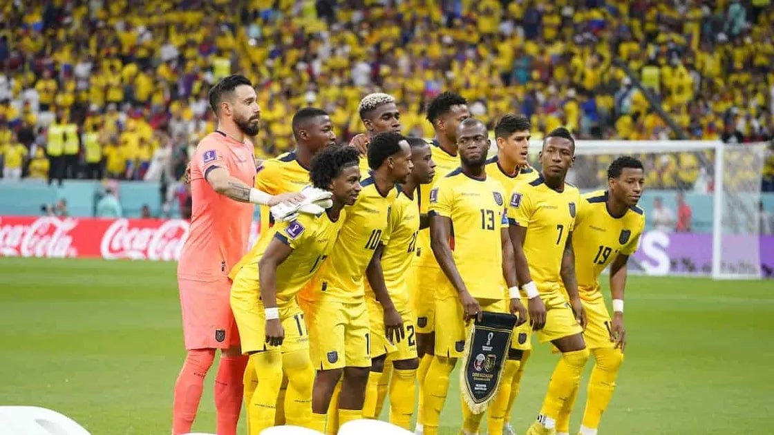 The Ecuador team line up before the FIFA World Cup Qualifier between  News Photo - Getty Images