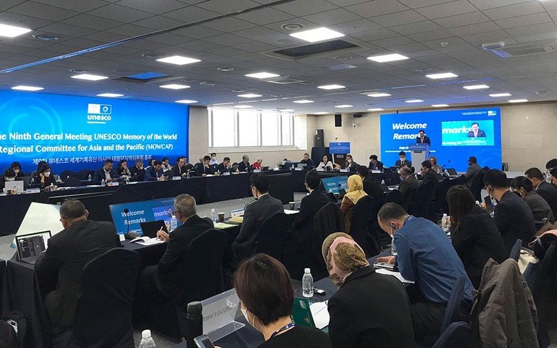 at the 9th general meeting of the Memory of the World Committee for Asia and the Pacific in Andong city, the Republic of Korea.​ Photo: VNA