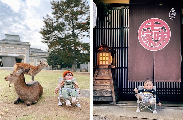 Adorable Viet Toddler Explores Japan