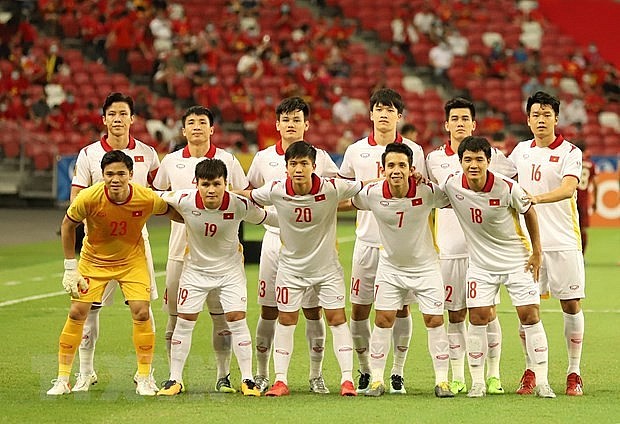 The Vietnamese team. Photo: VNA