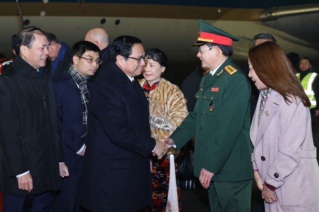 Prime Minister Pham Minh Chinh arrived at Amsterdam on December 10 afternoon (local time) to start his official visit to the Netherlands at the invitation of Prime Minister Mark Rutte. Photo: VGP