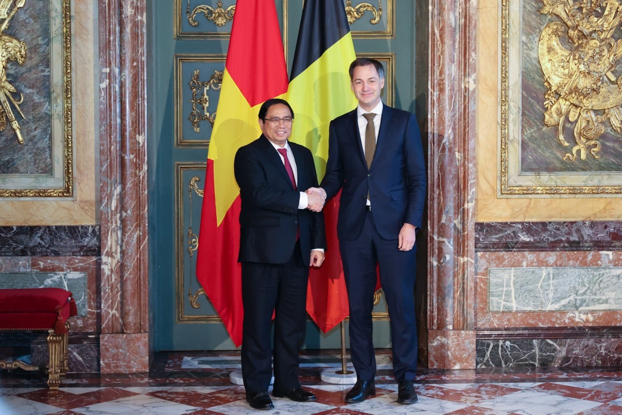 Vietnamese, Belgian Prime Ministers Hold Talks