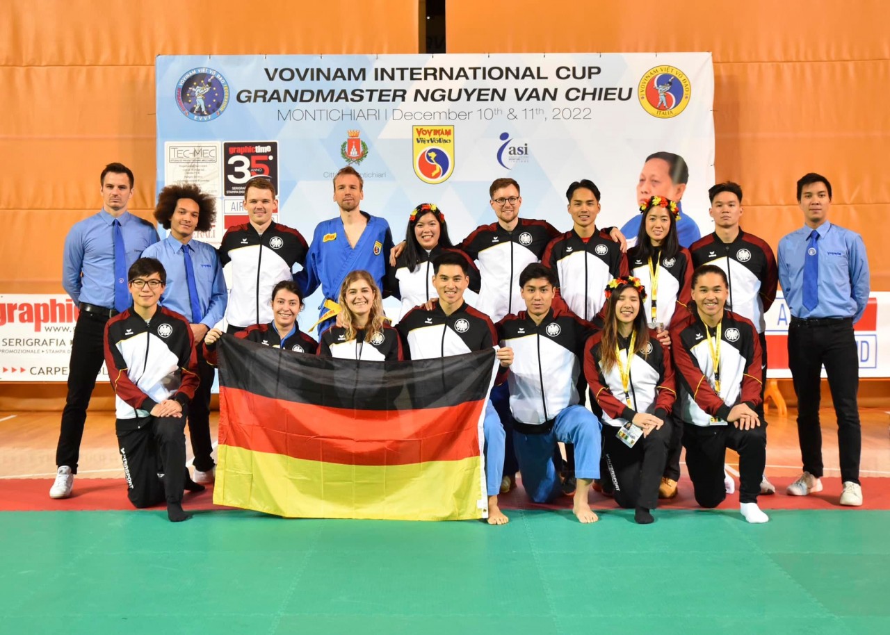German team.  Source: Laura Macchini/European Vovinam Viet Vo Dao Federation - EVVF