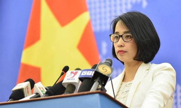 Foreign Ministry deputy spokeswoman Pham Thu Hang (Photo: VNA)