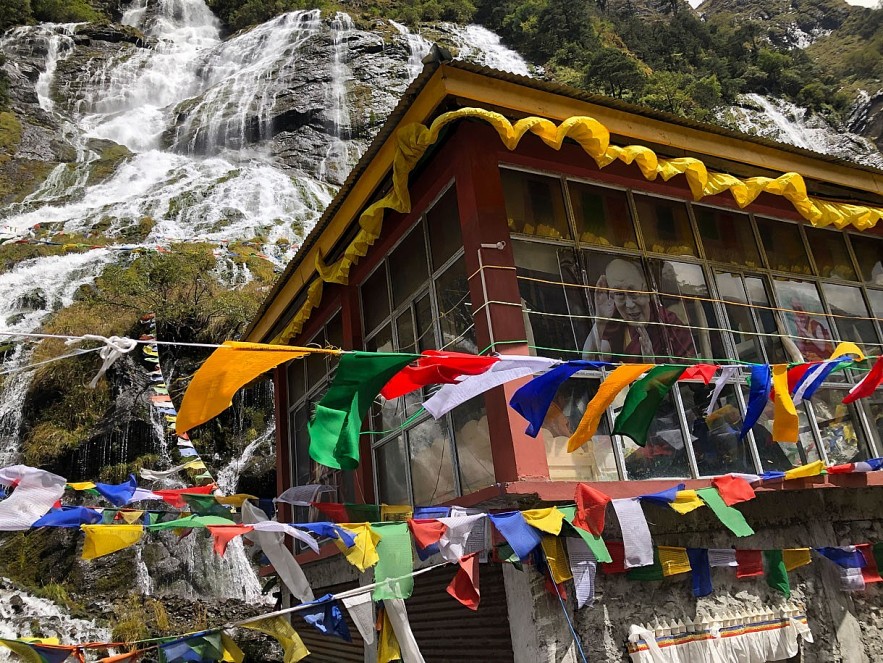 Gompa built in 2019-2020 by Chief Minister Pema Khandu at the foothills of Chumi Gyatse