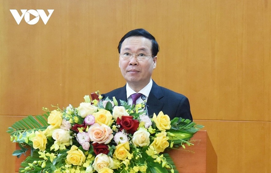 Vo Van Thuong, Politburo member and permanent member of the Party Central Committee’s Secretariat, requests a breakthrough to be made in the fight corruption in 2023.