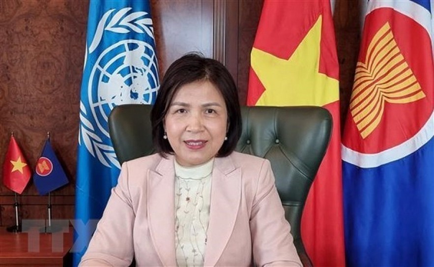 Ambassador Le Thi Tuyet Mai, Head of the Permanent Mission of Vietnam to the United Nations (UN), WTO and other international organizations in Geneva. Photo:VNA