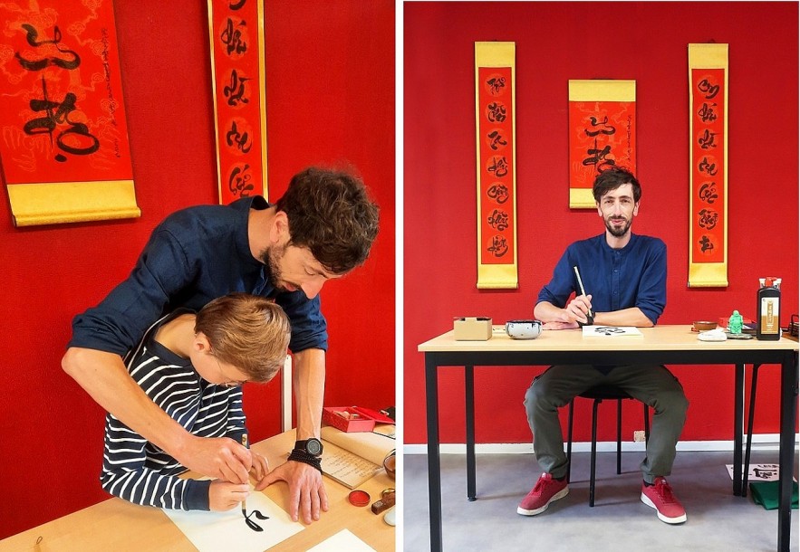 Calligraphy master Jean Sébastien Grill: My Mission is to introduce Vietnamese culture in France"